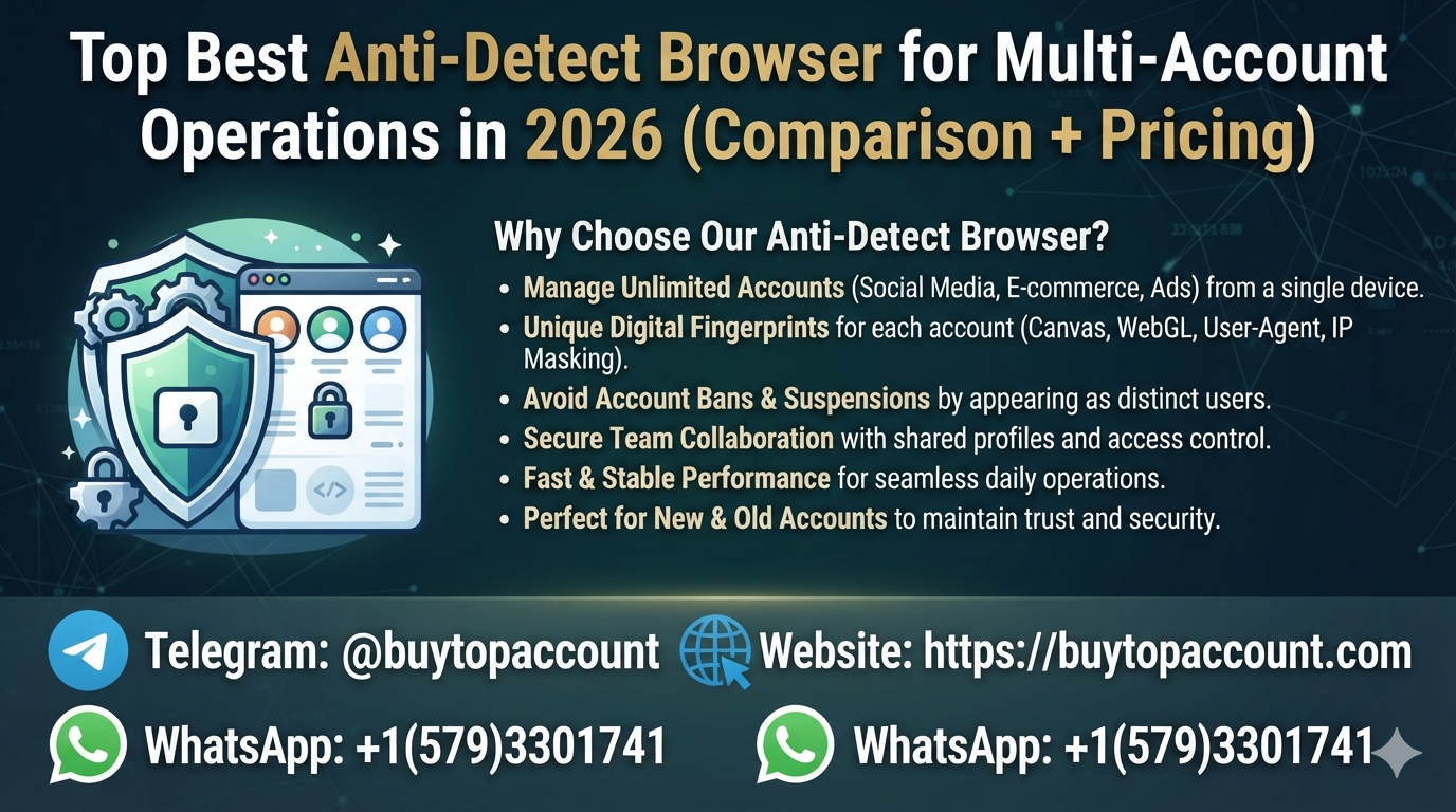 Best Anti-Detect Browser for Multi-Account Operations in 2026 (Comparison + Pricing)