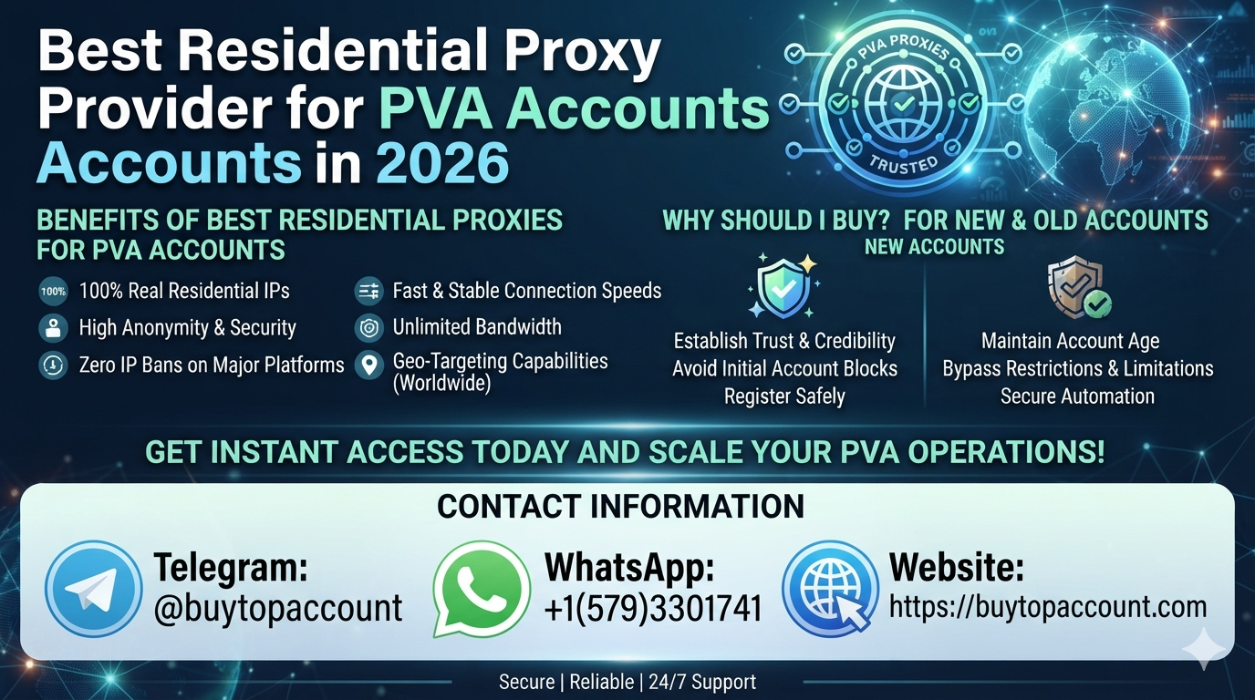Best Residential Proxy Provider for PVA Accounts in 2026